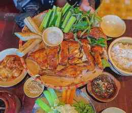 ảnh chụp màn hình bài đánh giá về gà nướng tửu lầu đà lạt