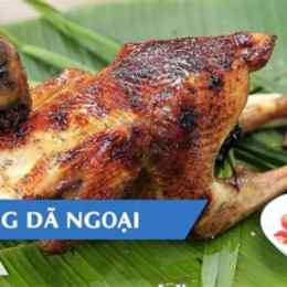cách nướng gà khi đi dã ngoại