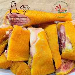 chiên gà ngập dầu