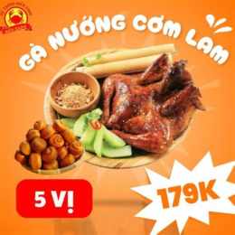 gà nướng cơm lam bếp lửa hồng đà lạt