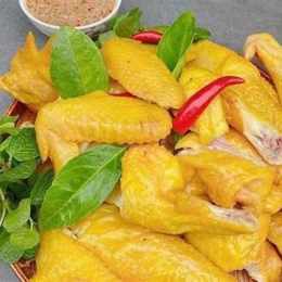 gà ủ muối da vàng giòn