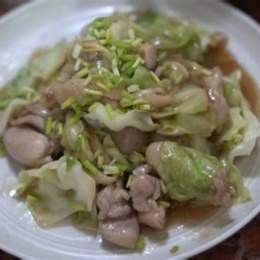 gà xào bắp cải hàng da
