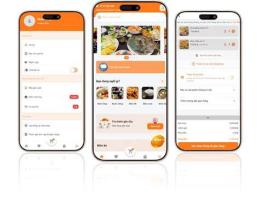 giao diện app ăn da gà có béo