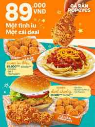giao diện app bài đánh giá về gà rán popeyes đà nẵng