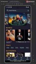 giao diện app bo phim noi da ga