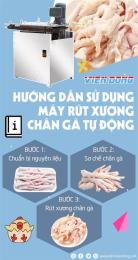 giao diện app cách rút xương chân gà đã chín