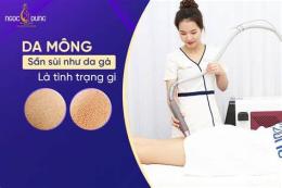 giao diện app cách trị mông da gà