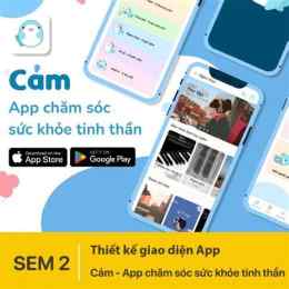 giao diện app cham soc ga da