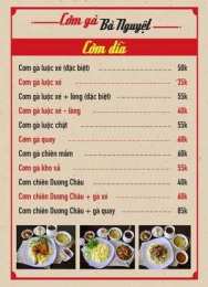 giao diện app cơm gà bà nguyệt lê hồng phong đà nẵng