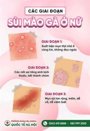 giao diện app da bị sùi mào gà