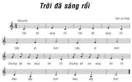 hướng dẫn sử dụng bài hát thấy trời đã sáng gà gáy ó o