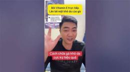 hướng dẫn sử dụng chữa gà bị khô da