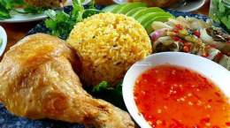 hướng dẫn sử dụng cơm gà da giòn trường sa
