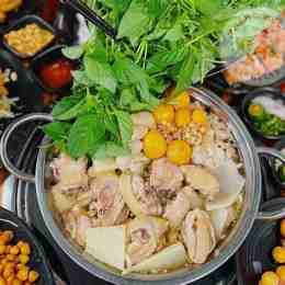 lẩu gà lá é phan chu trinh đà lạt