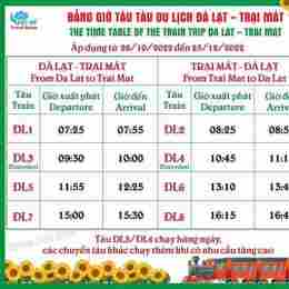 lịch chạy tàu ga đà lạt