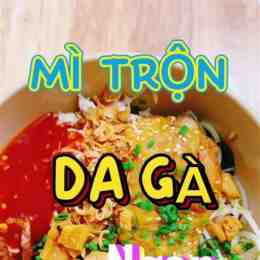 mì trộn da gà