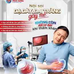 nội soi dạ dày gây mê bệnh nhân ngủ
