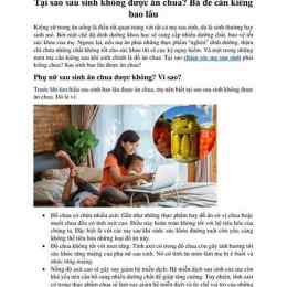 tại sao sau sinh không được ăn da gà