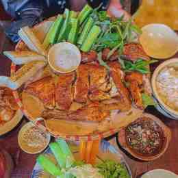 thực đơn của gà nướng tửu lầu đà lạt