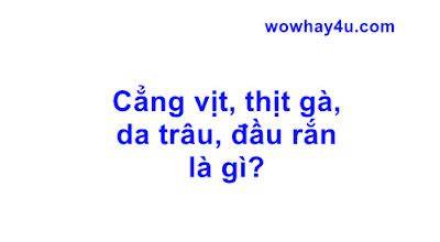 tính năng nổi bật cẳng vịt, thịt gà, da trâu, đầu rắn