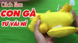tính năng nổi bật con gà bằng vải dạ
